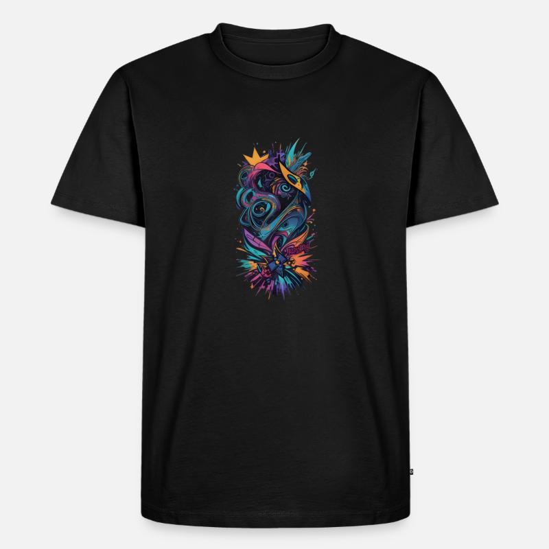 Abstrakte Kunst 2 - Männer Premium Bio T-Shirt - Schwarz