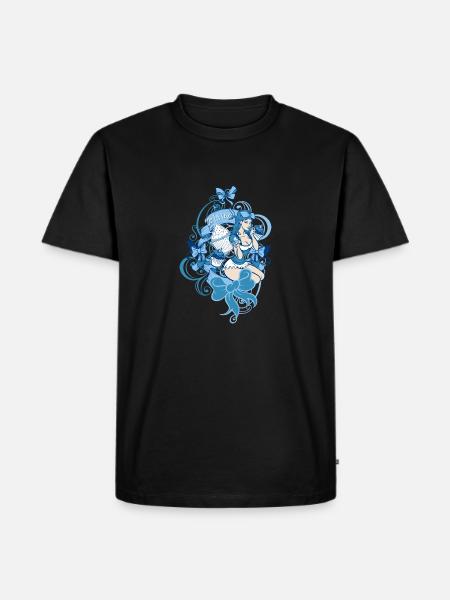 ou lala - Männer Premium Bio T-Shirt - Schwarz