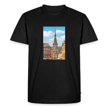 Église Sainte-Marie (Marienkirche) Osnabrück - T-shirt Premium bio Homme - noir - Devant - Nico (187cm)