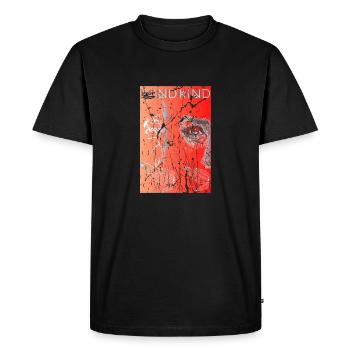 Surreal orange - Men's Premium Organic T-Shirt - black - Front - Nico (187cm)