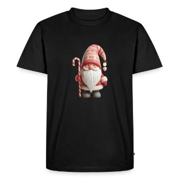Gnome de Noël 2 - T-shirt Premium bio Homme - noir - Devant - Nico (187cm)
