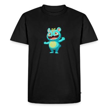 Forest Monster 0790892 - Men's Premium Organic T-Shirt - black - Front - Nico (187cm)