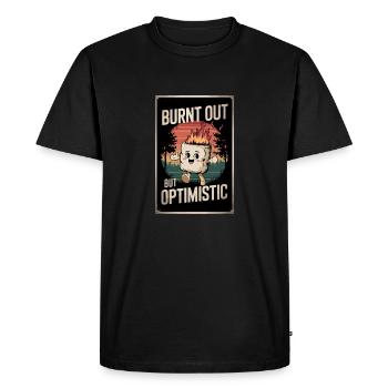 Épuisé mais optimiste – Lustiges Marshmallow De - T-shirt Premium bio Homme - noir - Devant - Nico (187cm)