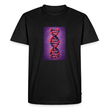 Berry DNA Twist - T-shirt Premium bio Homme - noir - Devant - Nico (187cm)