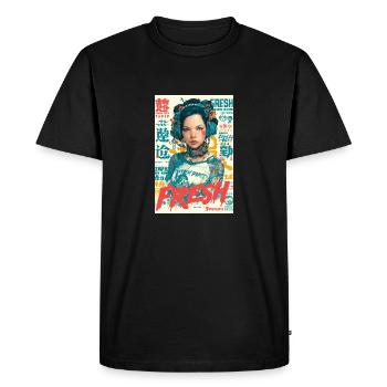 Vibrations fraîches urbaines - T-shirt Premium bio Homme - noir - Devant - Nico (187cm)