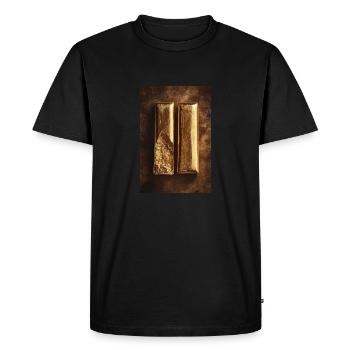Transformation de l’or - T-shirt Premium bio Homme - noir - Devant - Nico (187cm)