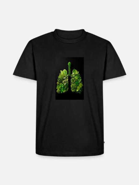 Green Lungs of Nature - Men's Premium Organic T-Shirt - black