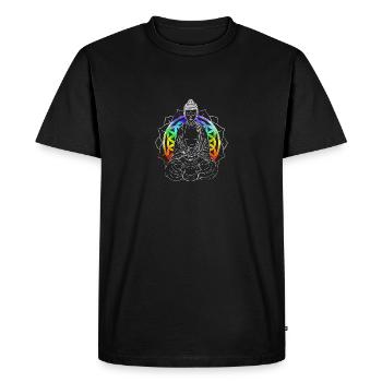 bouddha - T-shirt Premium bio Homme - noir - Devant - Nico (187cm)