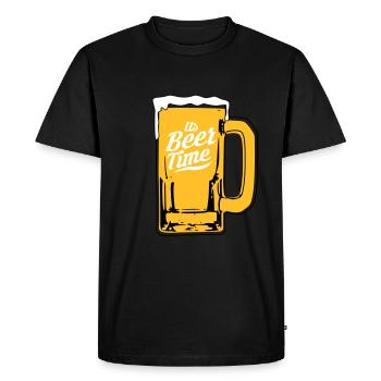 Conception de la bière - T-shirt Premium bio Homme - noir - Devant - Nico (187cm)