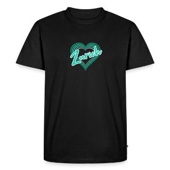 Zurich - T-shirt Premium bio Homme - noir - Devant - Nico (187cm)