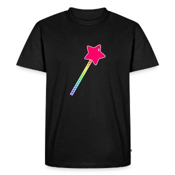 baguette mignonne et colorée - T-shirt Premium bio Homme - noir - Devant - Nico (187cm)