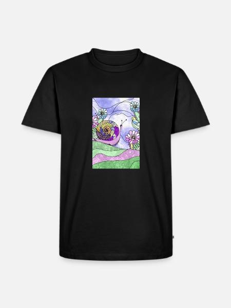 escargot - T-shirt Premium bio Homme - noir