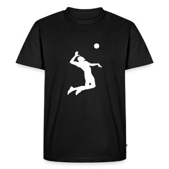 Beach volleyball player sports - Men's Premium Organic T-Shirt - black - Front - Nico (187cm)