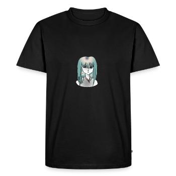Jolie fille - T-shirt Premium bio Homme - noir - Devant - Nico (187cm)