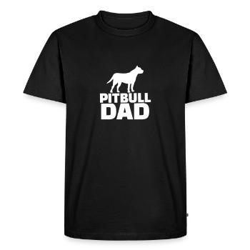 Pitbull Dad - T-shirt Premium bio Homme - noir - Devant - Nico (187cm)