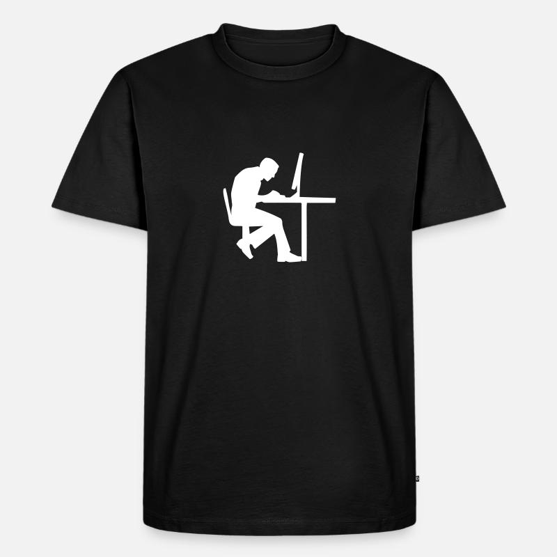 Computer Geek - Männer Premium Bio T-Shirt - Schwarz