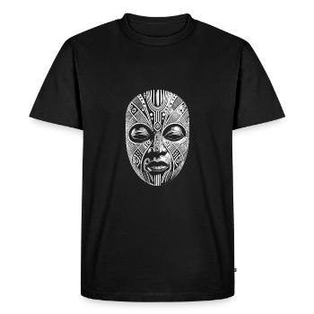 Masque - T-shirt Premium bio Homme - noir - Devant - Nico (187cm)