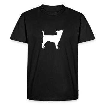 Jack Russel - T-shirt Premium bio Homme - noir - Devant - Nico (187cm)