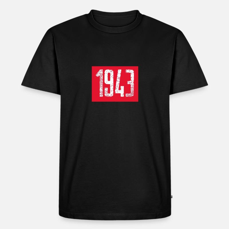 1943 - Männer Premium Bio T-Shirt - Schwarz