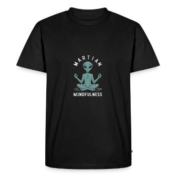 méditation, pleine conscience, relaxation et - T-shirt Premium bio Homme - noir - Devant - Nico (187cm)