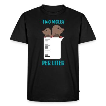 T-shirt Smart Mathematics de l’Université des Sciences - T-shirt Premium bio Homme - noir - Devant - Nico (187cm)