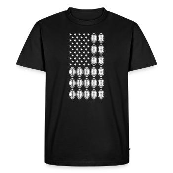 Sport Us Flag Flag Football - T-shirt Premium bio Homme - noir - Devant - Nico (187cm)
