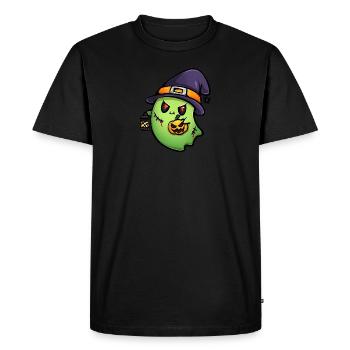 Cute Zombie Ghost - Party - Halloween - Men's Premium Organic T-Shirt - black - Front - Nico (187cm)
