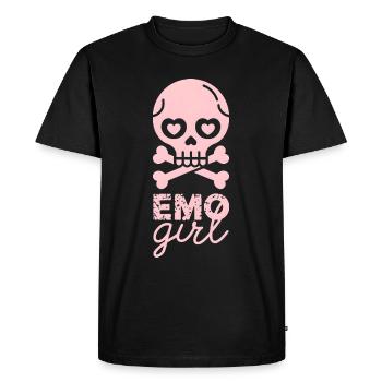 Emo Girl! - Men's Premium Organic T-Shirt - black - Front - Nico (187cm)