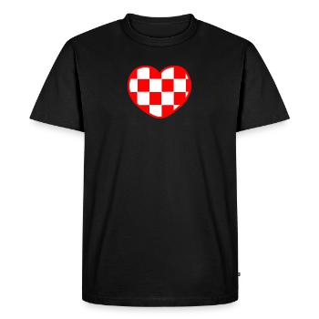 Hartje Noord Brabantse vlag Noord Brabant - T-shirt Premium bio Homme - noir - Devant - Nico (187cm)