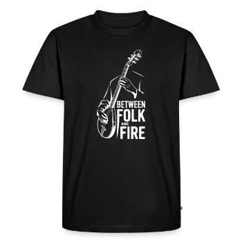 Tambura - Between Folk and Fire - Balkan Music - Men's Premium Organic T-Shirt - black - Front - Nico (187cm)