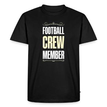 Équipe de football - T-shirt Premium bio Homme - noir - Devant - Nico (187cm)
