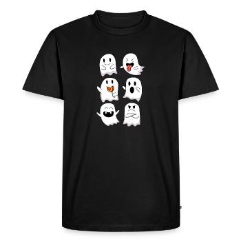 Ghosts Witching Hour Haunted Halloween Ghosts - Men's Premium Organic T-Shirt - black - Front - Nico (187cm)