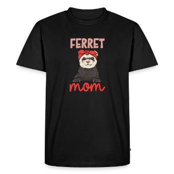 Furet, propriétaire de furet - T-shirt Premium bio Homme - noir - Devant - Nico (187cm)