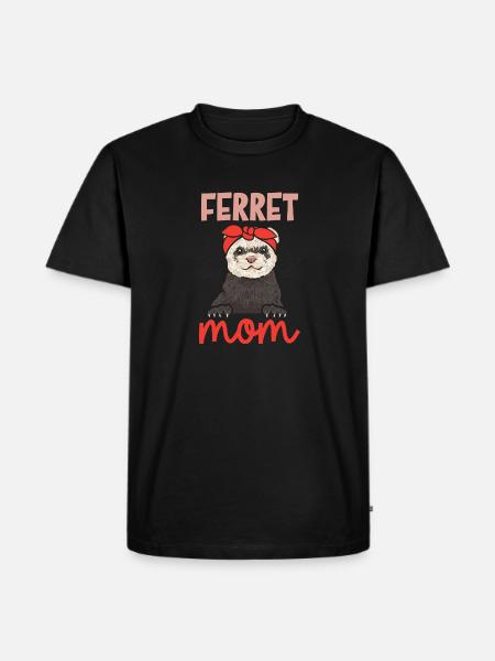 Frettchen Besitzer Frettchen - Männer Premium Bio T-Shirt - Schwarz