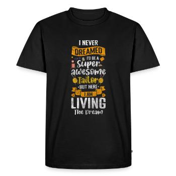 Clothing Thread Fashion Seamstress - Men's Premium Organic T-Shirt - black - Front - Nico (187cm)