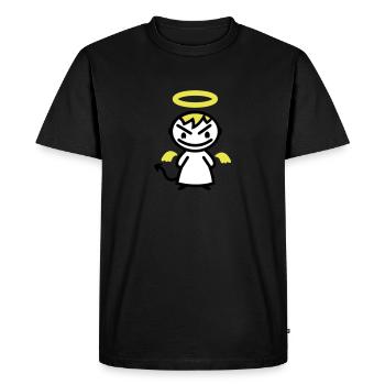 evil angel - Men's Premium Organic T-Shirt - black - Front - Nico (187cm)