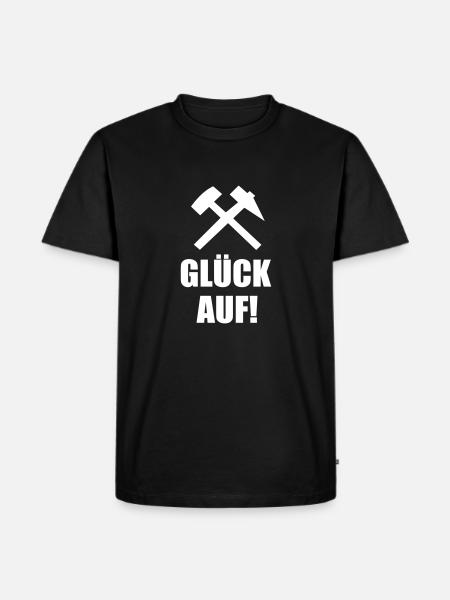 Glück auf Ruhrpott - Männer Premium Bio T-Shirt - Schwarz