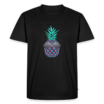 ananas frais - T-shirt Premium bio Homme - noir - Devant - Nico (187cm)