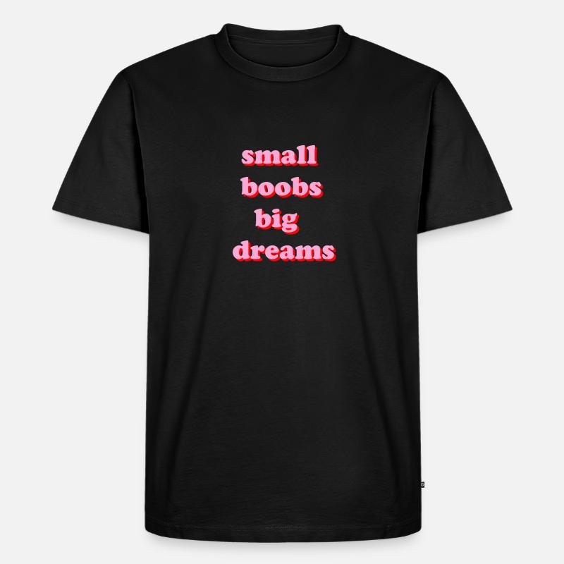 smallboobs - Männer Premium Bio T-Shirt - Schwarz