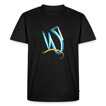 Immaculée abstraction - T-shirt Premium bio Homme - noir - Devant - Nico (187cm)
