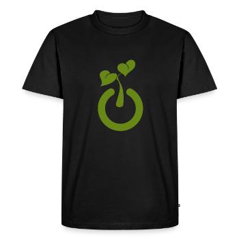Détendez-vous dans le jardin, éteignez simplement les plantes - T-shirt Premium bio Homme - noir - Devant - Nico (187cm)