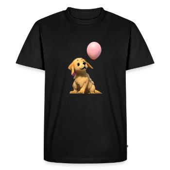 Chiot Golden Retriever Chien Propriétaire Chiens - T-shirt Premium bio Homme - noir - Devant - Nico (187cm)