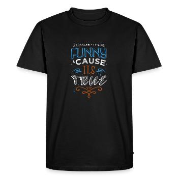Spécialiste en informatique de la santé - T-shirt Premium bio Homme - noir - Devant - Nico (187cm)