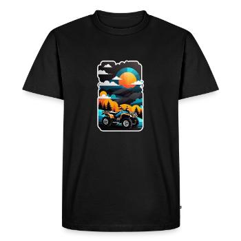 Quad & Off-Road - Men's Premium Organic T-Shirt - black - Front - Nico (187cm)