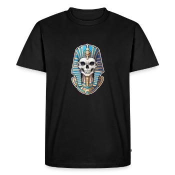 pharaon- momie - egypte - T-shirt Premium bio Homme - noir - Devant - Nico (187cm)