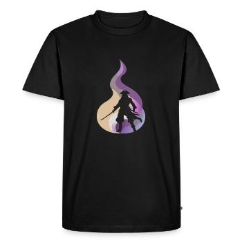 Pirate Bateau pirate Piraterie - T-shirt Premium bio Homme - noir - Devant - Nico (187cm)
