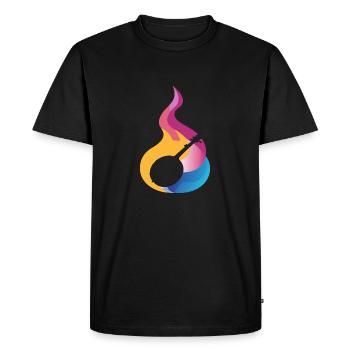Banjo Country Music Proll - Men's Premium Organic T-Shirt - black - Front - Nico (187cm)