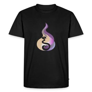 Snake Snake Man Snake Head - Men's Premium Organic T-Shirt - black - Front - Nico (187cm)