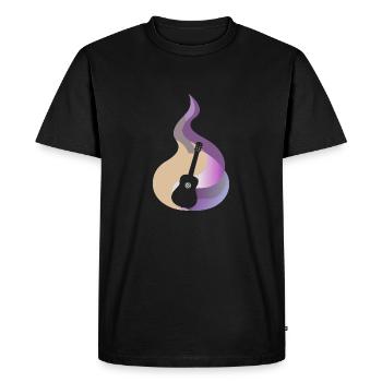Hard Rock Guitare Basse - T-shirt Premium bio Homme - noir - Devant - Nico (187cm)