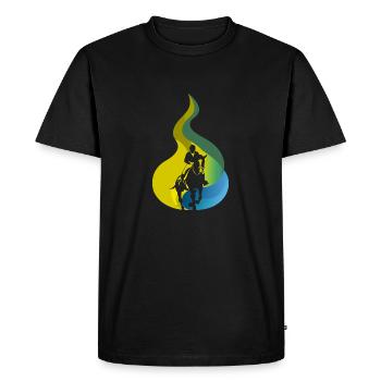 Dressage Cheval Dressage Club d’équitation - T-shirt Premium bio Homme - noir - Devant - Nico (187cm)